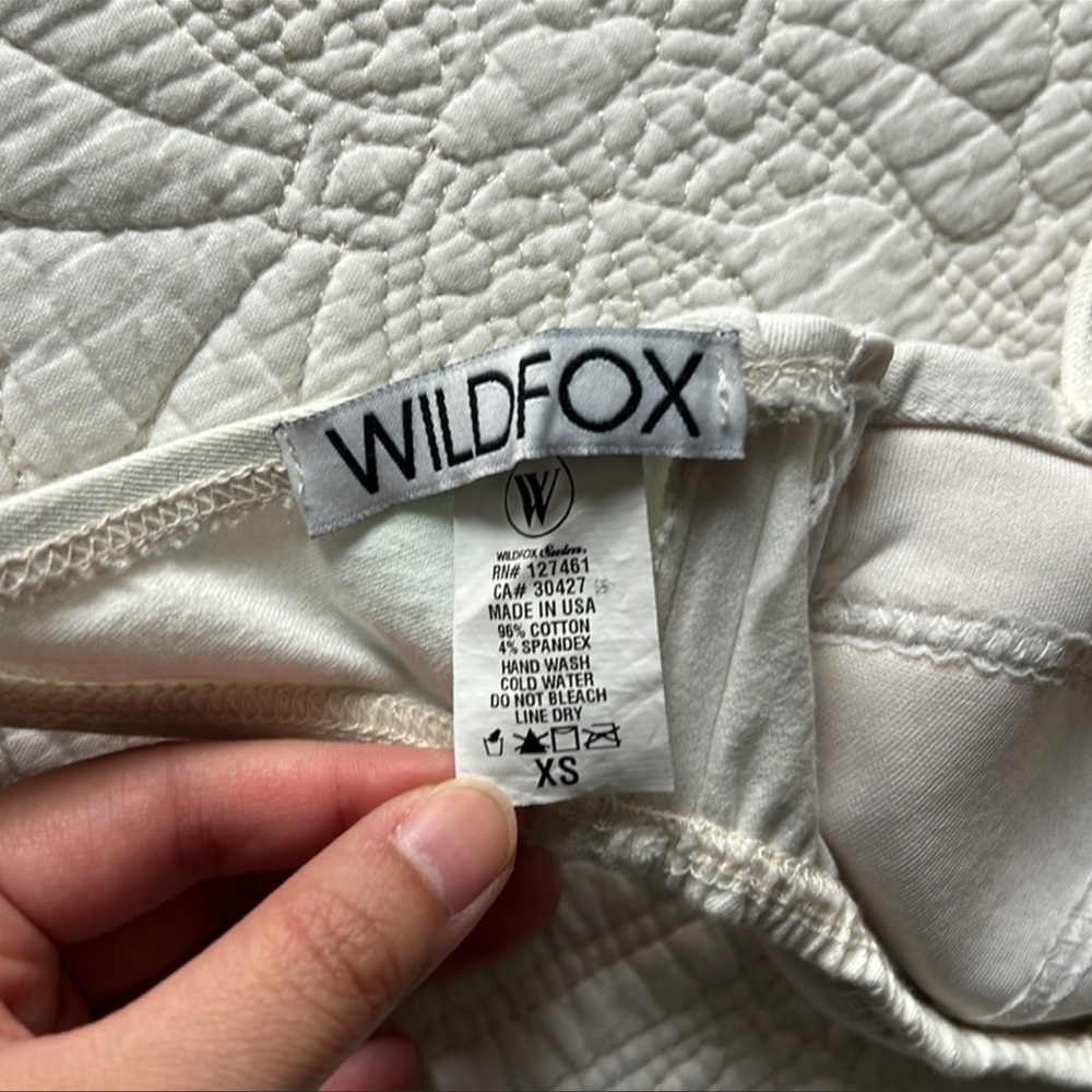 Wildfox Bikini Top - Cream / Green (XS) - Picture 4 of 4